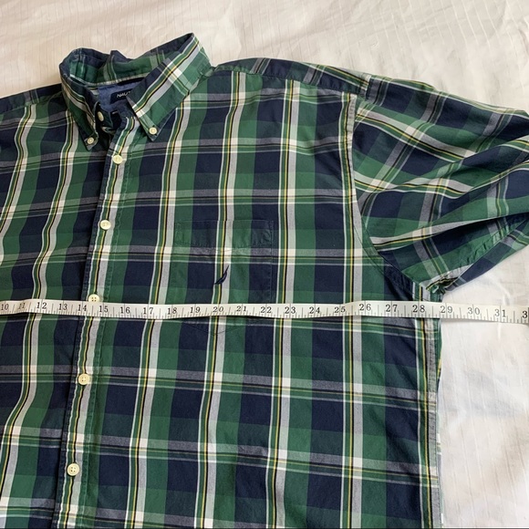 Nautica 80's Two-Ply Cotton button down men's shirt. 3XL - Picture 6 of 12